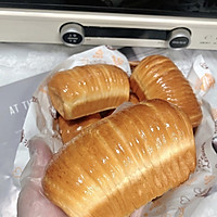 一次发酵美味咸面包｜芝士肉松小吐司面包的做法图解6