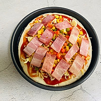 #安佳马苏里拉芝士挑战赛#田园时蔬培根披萨的做法图解6