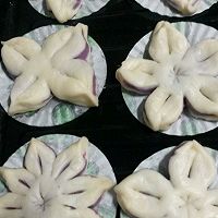 紫薯花饼的做法图解7
