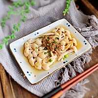 #快手又营养，我家的冬日必备菜品#肉末蒸白玉菇的做法图解8