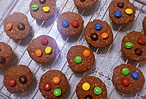 燕麦片m&m巧克力饼干的做法