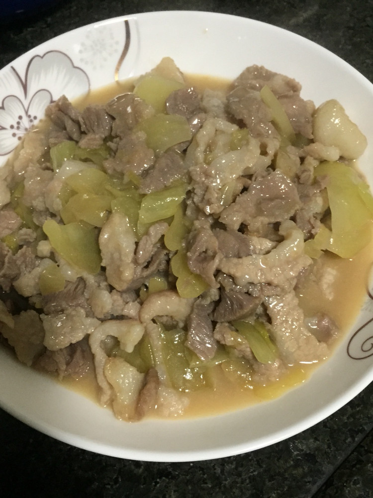 猪肉炒咸菜（潮汕菜）的做法