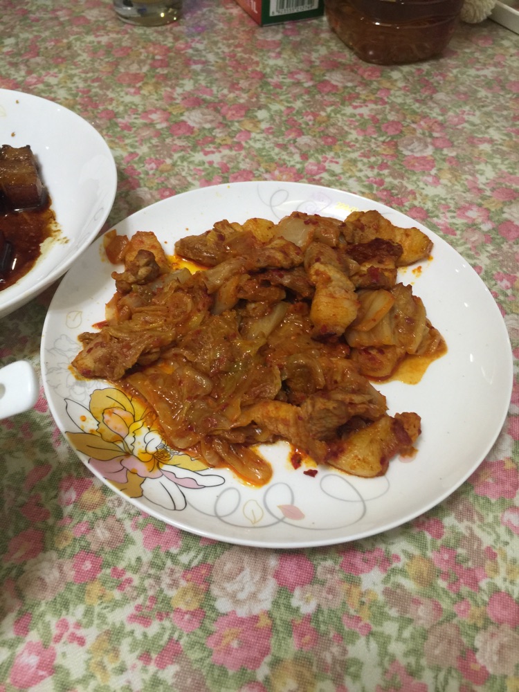 辣白菜五花肉