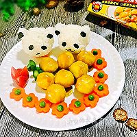 萌萌熊猫咖喱鱼蛋#咖喱萌太奇#的做法图解13