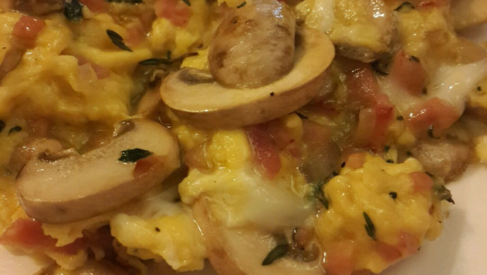 早餐首选——百里香蘑菇炒蛋