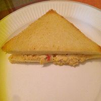 鸡肉沙拉三明治的做法图解5