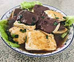 猪血豆腐酿的做法