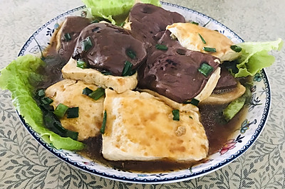 猪血豆腐酿