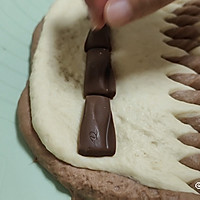 #浪漫七夕 共度“食”光#能夹一整条巧克力的巧克力吐司的做法图解12