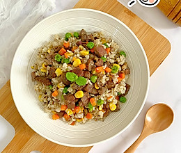 #零腹担吃夜宵#牛排炒饭的做法