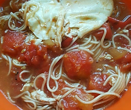西红柿鸡蛋面汤的做法