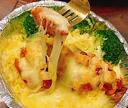 芝士焗鸡扒饭的做法