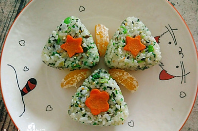 香菇油菜饭团