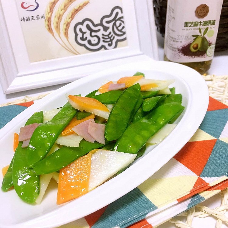 山药荷兰豆的做法