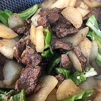 #外婆乡炒出火锅香#牛肉炒白萝卜的做法图解11