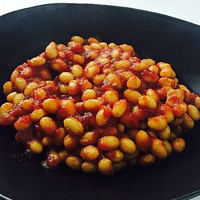 超级好吃又简单的适合一个人做的呢番茄黄豆豆