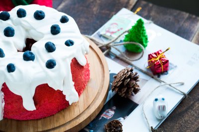 【圣诞季】红丝绒奶油蛋糕圣诞气氛满分