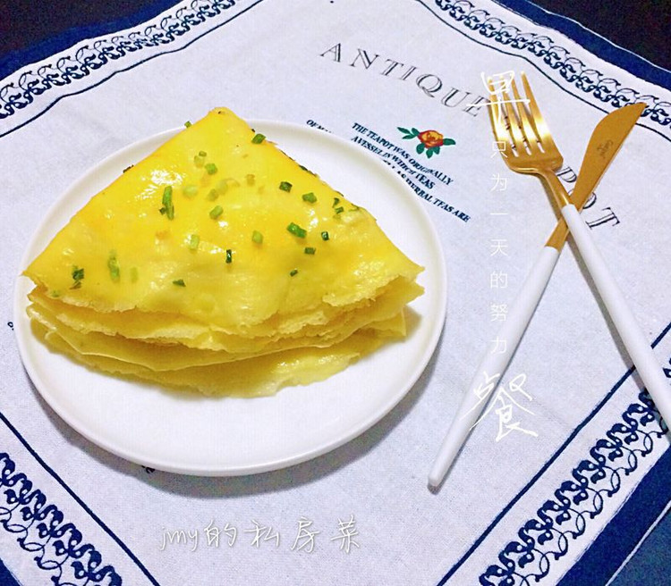 葱花鸡蛋饼的做法