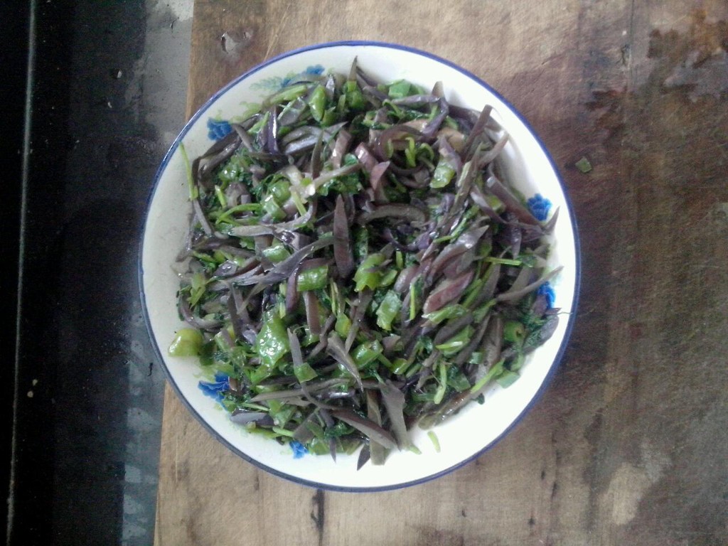 香菜茄子皮的做法图解1