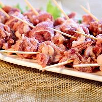 家庭牙签肉的做法图解4