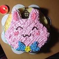 萌兔生日蛋糕的做法图解6