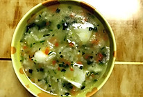 胡萝卜、菠菜鳕鱼粥（宝宝辅食）的做法