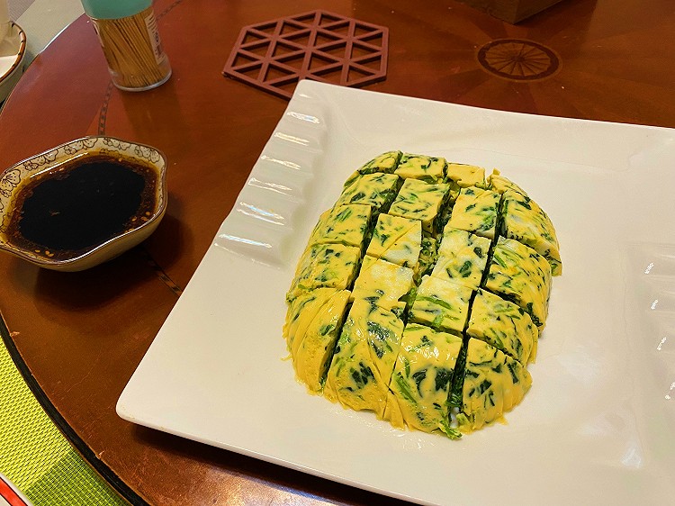 鸡蛋菠菜糕的做法