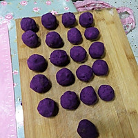 绿茶紫薯酥的做法图解1