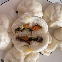 青菜香菇包子～素食包子 不加肉也好吃的做法图解14