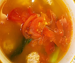 番茄圆子汤的做法