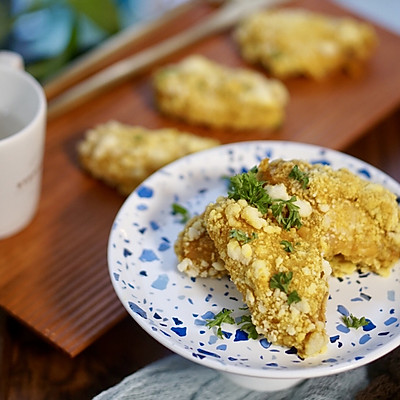 烤箱菜｜酸奶咖喱粉姜黄粉烤鸡翅，低脂咖喱菜