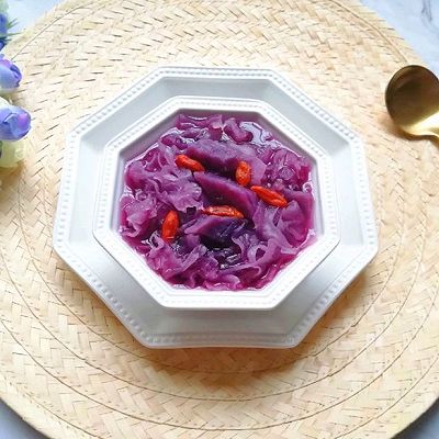 紫薯银耳甜汤