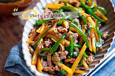 青椒土豆丝炒肉