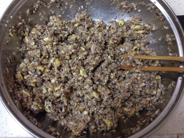 五菇馅儿饺子