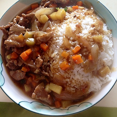 鸭肉咖喱饭