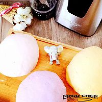 彩色绣球馒头#ErgoChef原汁机食谱#的做法图解5