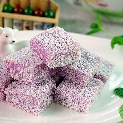 紫薯椰丝小方