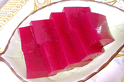 DIY 火龙果果冻