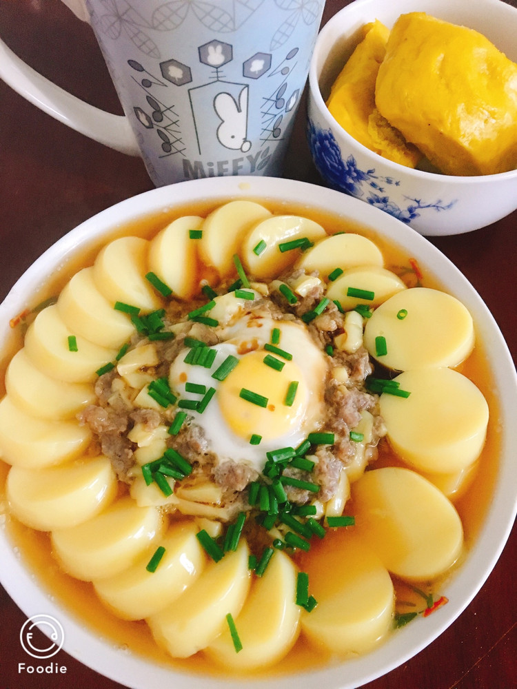 玉子豆腐肉末蒸蛋的做法