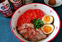 #一勺葱伴侣，成就招牌美味#日式溏心蛋拌米粉的做法