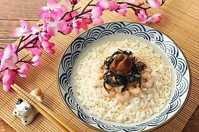 日式风味-龙井虾仁茶泡饭
