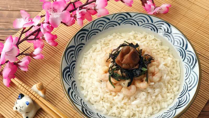 日式风味-龙井虾仁茶泡饭