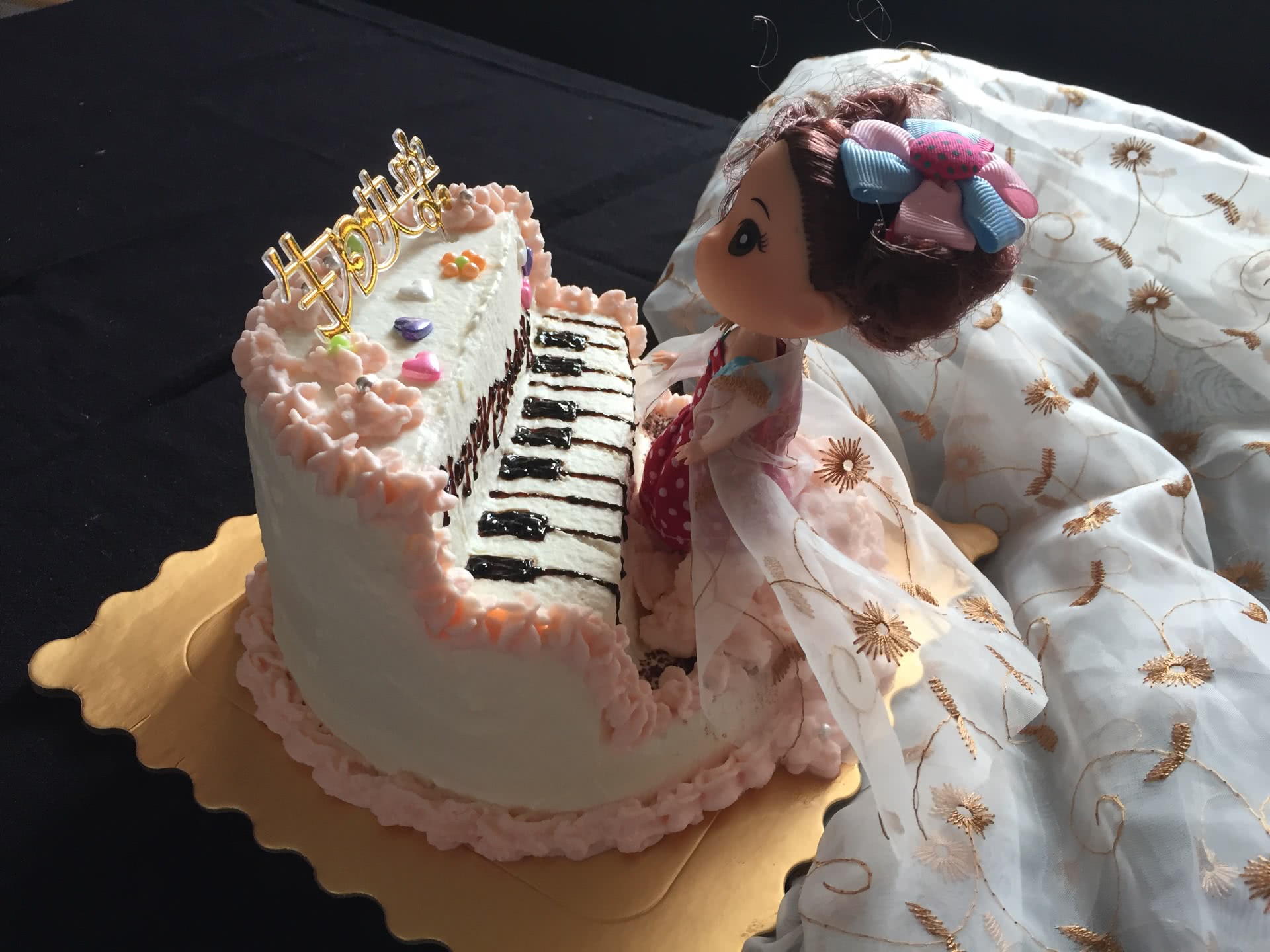 钢琴娃娃生日蛋糕裱花蛋糕#相约MOF#的做法_【图解】钢琴娃娃生日蛋糕裱花蛋糕#相约MOF#怎么做如何做好吃_钢琴娃娃生日蛋糕裱花蛋糕#相约MOF#家常做法大全_桔子甜品_豆果美食