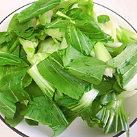 油菜炒鸡蛋的做法图解1