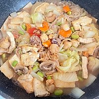 海鲜（皮皮虾 扇贝）炖白菜豆腐（杂菜）的做法图解8
