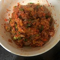 #我们约饭吧#泡菜虾仁煎饺#自己包的饺子就是料足的做法图解7