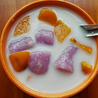 紫淮山红薯加奶糖水的做法图解13