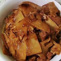 家常菜猪肉烧笋干的做法图解7