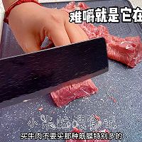 #向往的生活 就是外婆乡#儿童版牙签牛肉，香嫩不柴的做法图解4