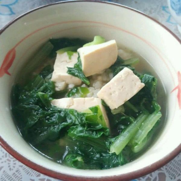 小白菜豆腐汤